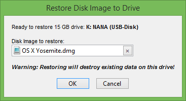 Dmg on usb to restore mac laptop